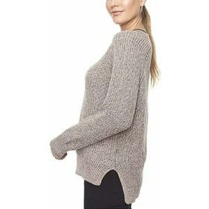 Ellen Tracy Ladies' Comfy Roll Neck Sweater Size XXL Oatmeal Marl Beige